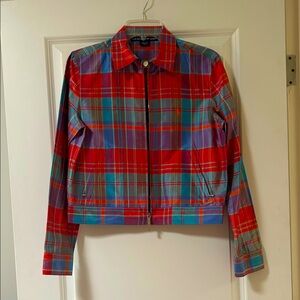 Ralph Lauren Sport silk multicolor plaid jacket